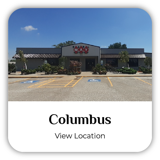 Columbus, Nebraska, Earl May Garden Center storefront.